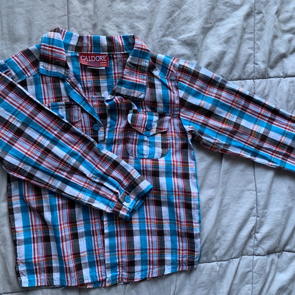 Long Sleeve Button Down/Collard shirts Boys Size 4 - Picture 4 of 6